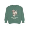 Shih-Poo Mom Sweatshirt, Light Green, front view