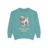 Shih-Poo Mom Sweatshirt, Seafoam, front view