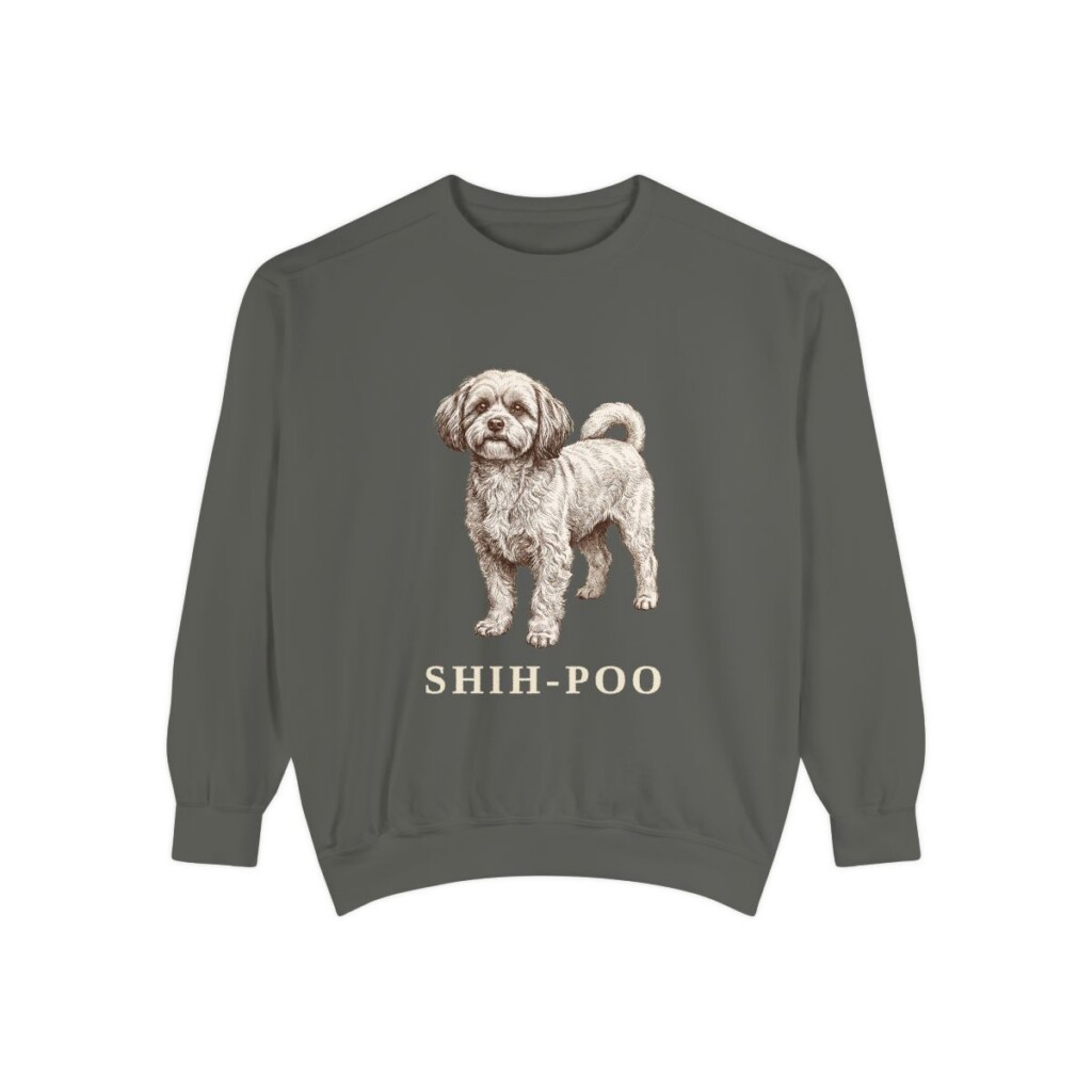 Shih-Poo Sweatshirt, Pepper, front view
