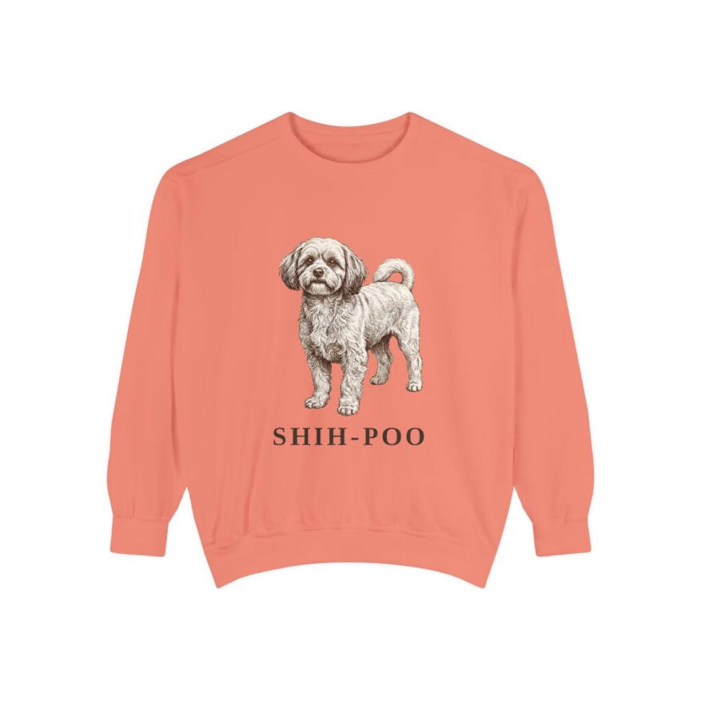 Shih-Poo Sweatshirt, Terracotta, front view