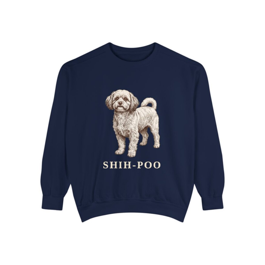 Shih-Poo Sweatshirt, True Navy, front view