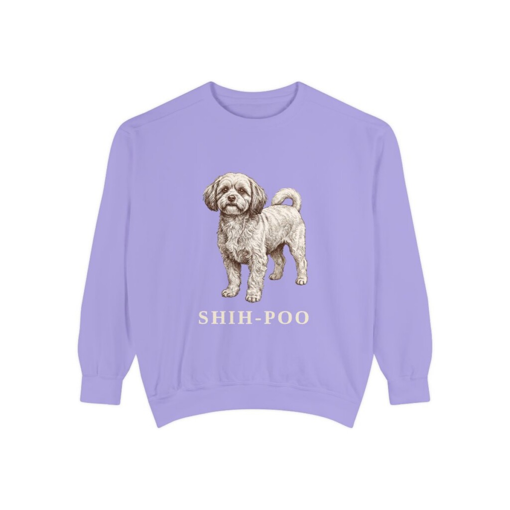 Shih-Poo Sweatshirt, Violet, front view