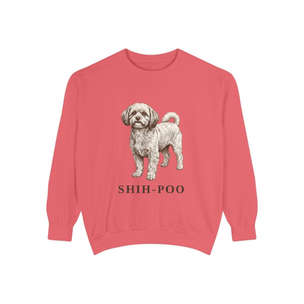 Shih-Poo Sweatshirt, Watermelon, front view