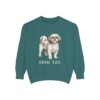 Shih Tzu Sweatshirt, Blue Spruce, front view