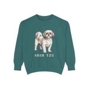 Shih Tzu Sweatshirt, Blue Spruce, front view