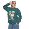 Shih Tzu Sweatshirt, Blue Spruce, person 2 context