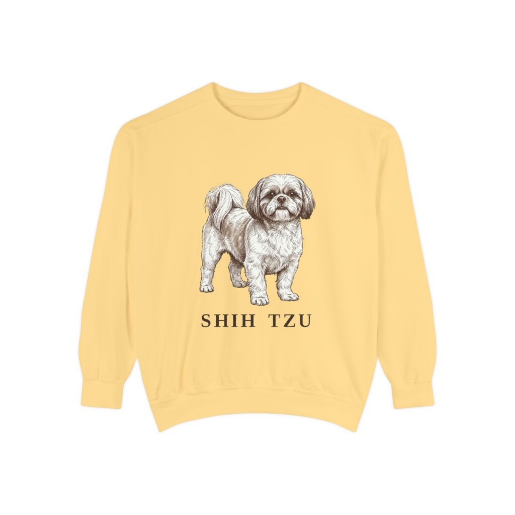 Shih Tzu Sweatshirt, Butter, front view