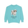 shih-tzu-sweatshirt-dad-chalky-mint Shih Tzu Dad Sweatshirt, Chalky Mint, front view