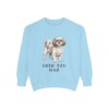 shih-tzu-sweatshirt-dad-chambray Shih Tzu Dad Sweatshirt, Chambray, front view
