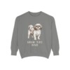 shih-tzu-sweatshirt-dad-grey Shih Tzu Dad Sweatshirt, Grey, front view