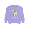 shih-tzu-sweatshirt-dad-violet Shih Tzu Dad Sweatshirt, Violet, front view