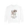 shih-tzu-sweatshirt-dad-white Shih Tzu Dad Sweatshirt, White, front view