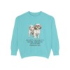 Shih Tzu Humor Sweatshirt, Chalky Mint, front view
