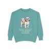Shih Tzu Humor Sweatshirt, Seafoam, front view