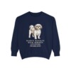 Shih Tzu Humor Sweatshirt, True Navy, front view