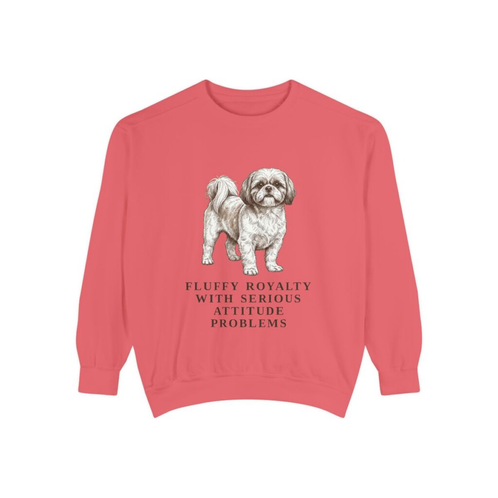 Shih Tzu Humor Sweatshirt, Watermelon, front view