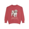 Shih Tzu Latin Sweatshirt, Crimson, front view