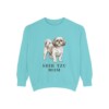 Shih Tzu Mom Sweatshirt, Chalky Mint, front view