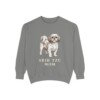 Shih Tzu Mom Sweatshirt, Grey, front view