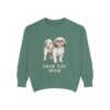 Shih Tzu Mom Sweatshirt, Light Green, front view