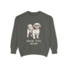 Shih Tzu Mom Sweatshirt, Pepper, front view