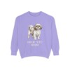 Shih Tzu Mom Sweatshirt, Violet, front view