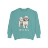 Shih Tzu Sweatshirt, Seafoam, front view