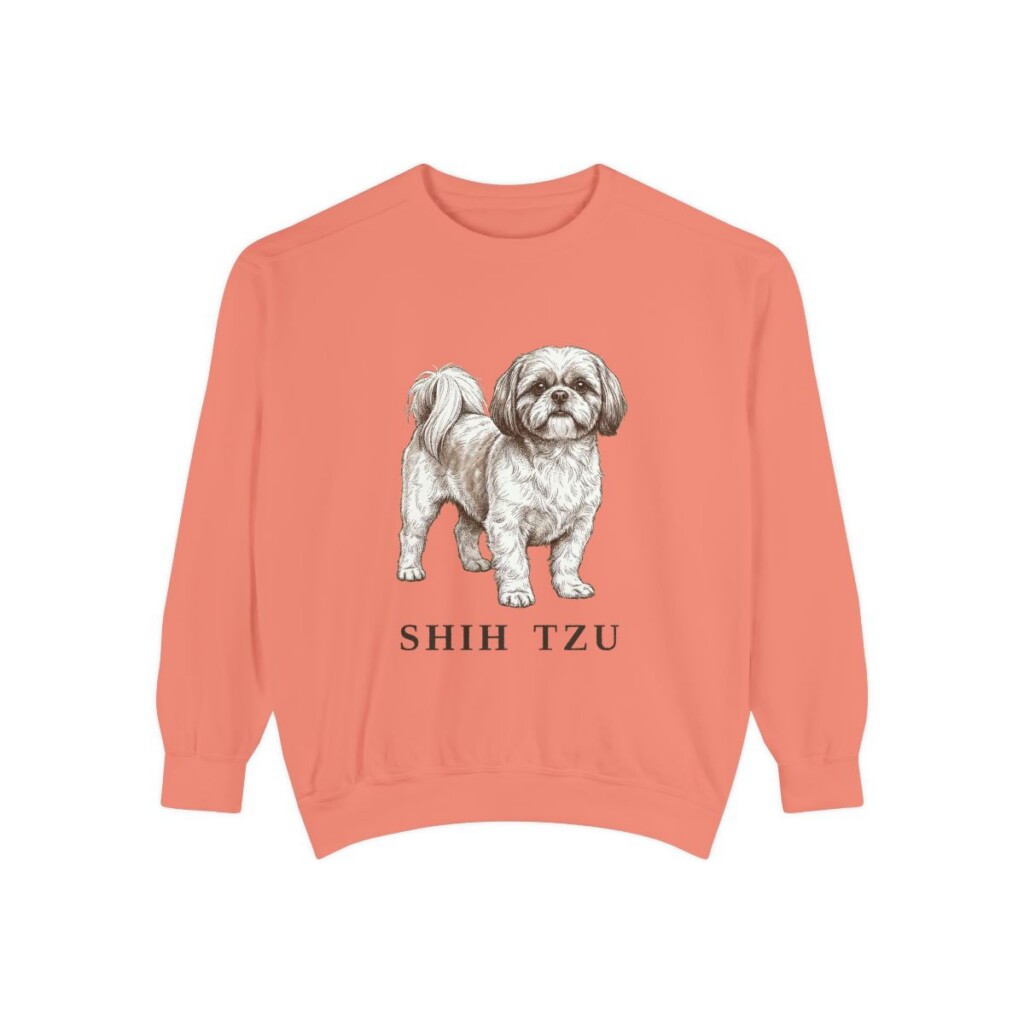 Shih Tzu Sweatshirt, Terracotta, front view