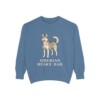 siberian-husky-sweatshirt-dad-blue-jean Siberian Husky Dad Sweatshirt, Blue Jean, front view