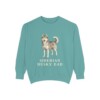 siberian-husky-sweatshirt-dad-seafoam Siberian Husky Dad Sweatshirt, Seafoam, front view