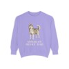 siberian-husky-sweatshirt-dad-violet Siberian Husky Dad Sweatshirt, Violet, front view