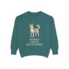 Siberian Husky Humor Sweatshirt, Blue Spruce, front view
