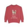 Siberian Husky Humor Sweatshirt, Crimson, front view
