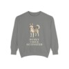 Siberian Husky Humor Sweatshirt, Grey, front view
