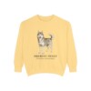 Siberian Husky Latin Sweatshirt, Butter, front view
