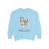 Siberian Husky Latin Sweatshirt, Chambray, front view