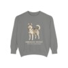 Siberian Husky Latin Sweatshirt, Grey, front view