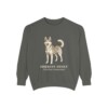 Siberian Husky Latin Sweatshirt, Pepper, front view