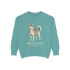 Siberian Husky Latin Sweatshirt, Seafoam, front view