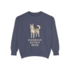 Siberian Husky Mom Sweatshirt, Denim, front view