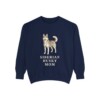 Siberian Husky Mom Sweatshirt, True Navy, front view