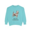 Silky Terrier Sweatshirt, Chalky Mint, front view