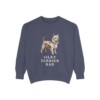 Silky Terrier Dad Sweatshirt, Denim, front view