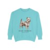 Silky Terrier Latin Sweatshirt, Chalky Mint, front view