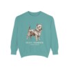 Silky Terrier Latin Sweatshirt, Seafoam, front view
