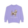 Silky Terrier Latin Sweatshirt, Violet, front view