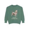 Silky Terrier Sweatshirt, Light Green, front view