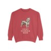 Silky Terrier Mom Sweatshirt, Crimson, front view