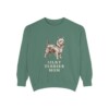 Silky Terrier Mom Sweatshirt, Light Green, front view