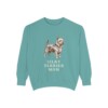 Silky Terrier Mom Sweatshirt, Seafoam, front view